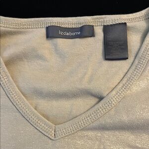 Liz Claiborne Silver Top